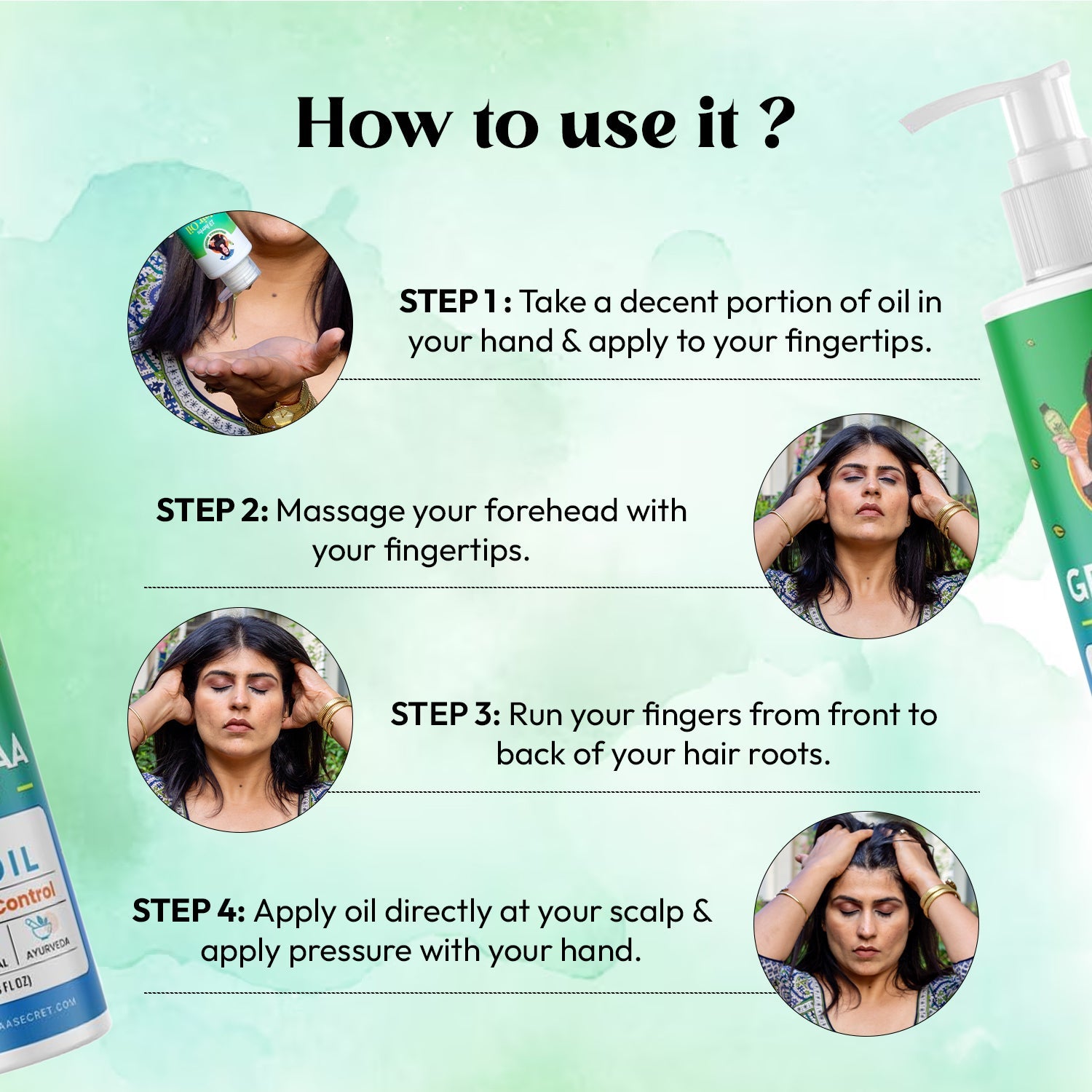 13 Herbs Hair Oil for Hair Fall Control - 100mL - grandmaasecret.net
