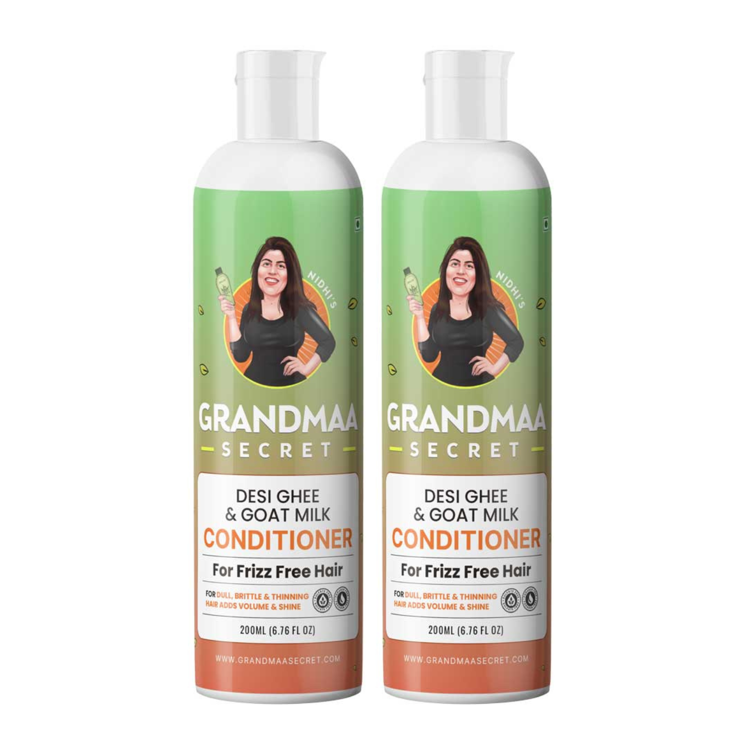 Desi Ghee & Goat Milk Conditioner for Dry & Damaged Hair - 200ML - grandmaasecret.net