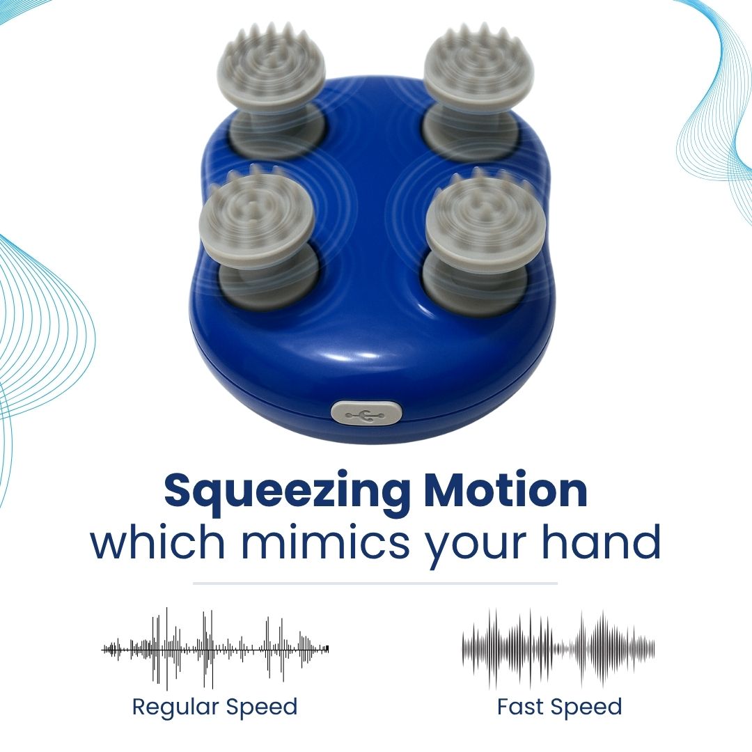 Scalp Massager | Rechargeable |Silicon Kneading Points | Scalp, Body & Head Massager for Hair Growth (Colour May Vary) - grandmaasecret.com