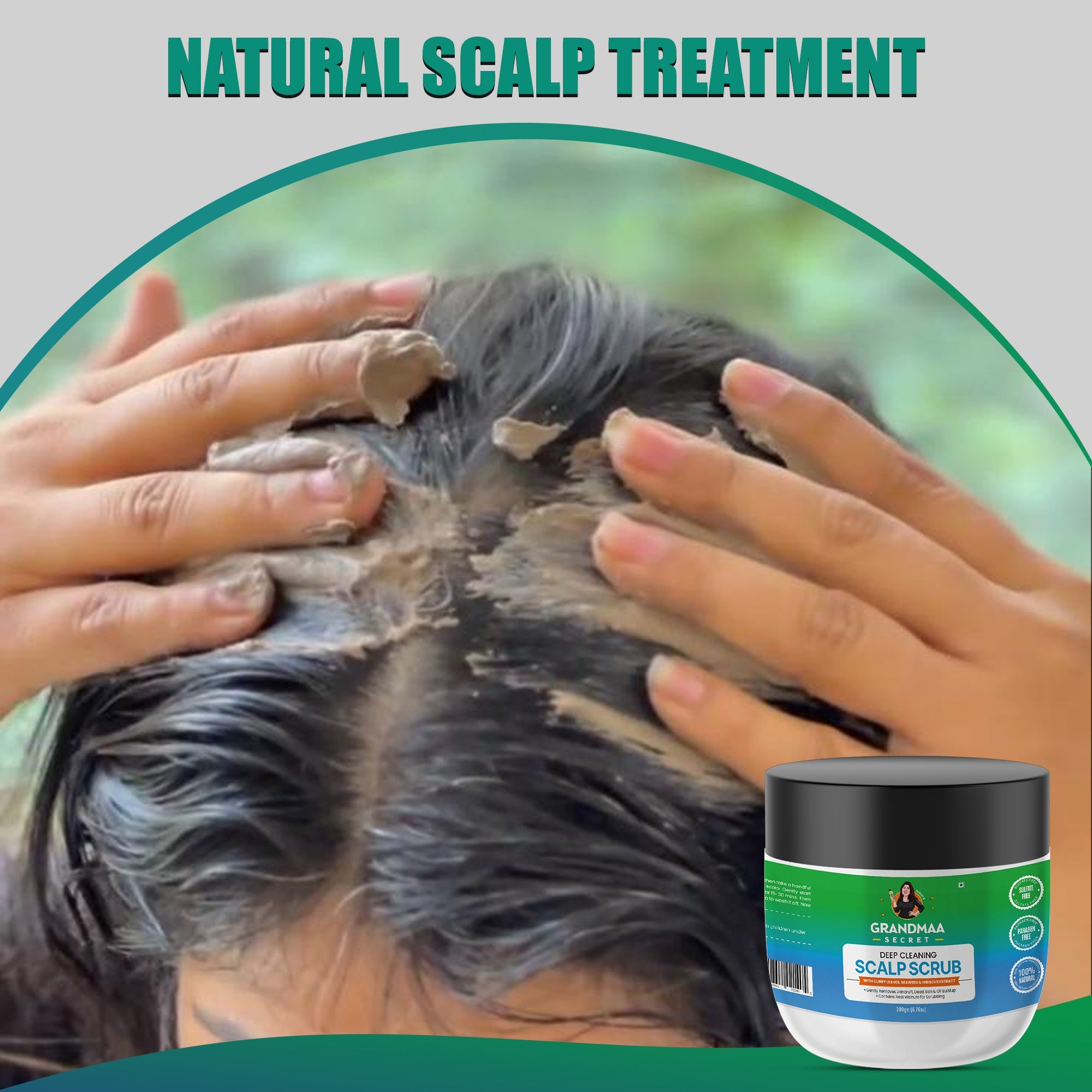 Hair Care Combo with Hair Oil, Shampoo, Conditioner and Scalp Scrub - grandmaasecret.net