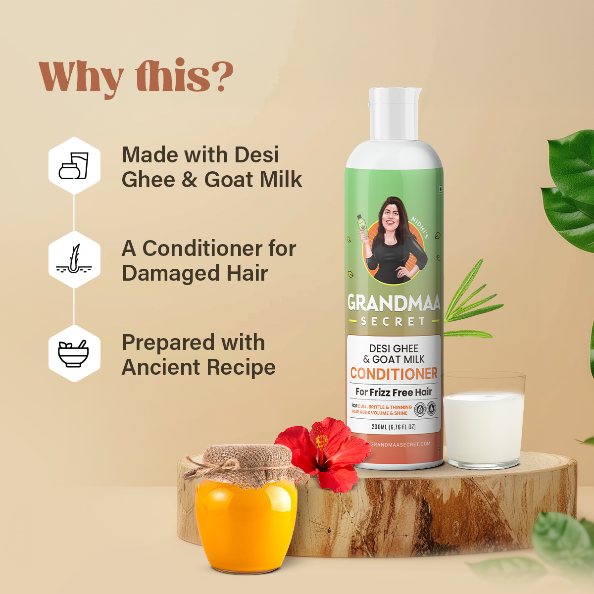ancient recipe conditioner , damaged hair conditoner , frizz free conditioner