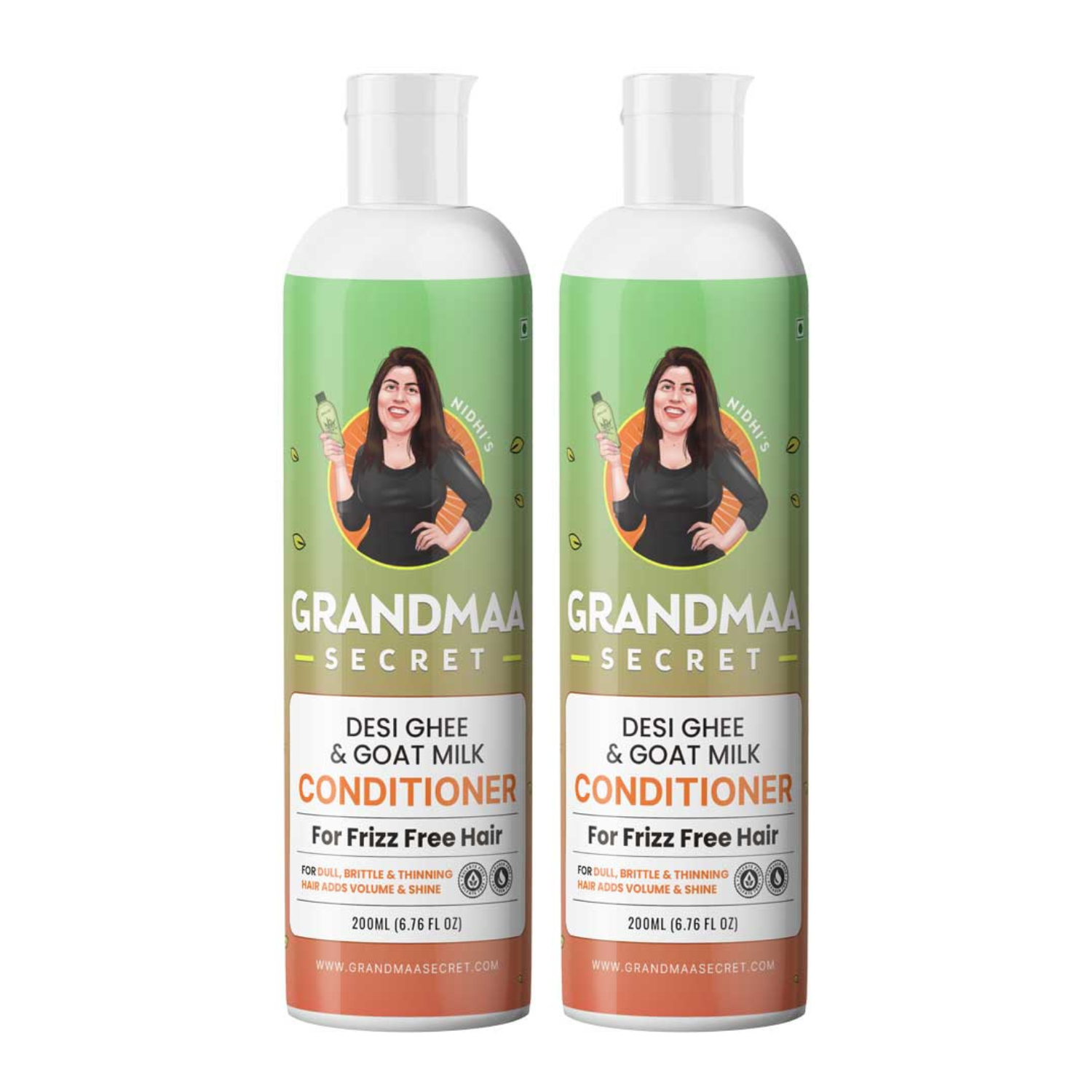 Desi Ghee & Goat Milk Conditioner for Dry & Damaged Hair - 200ML - grandmaasecret.com