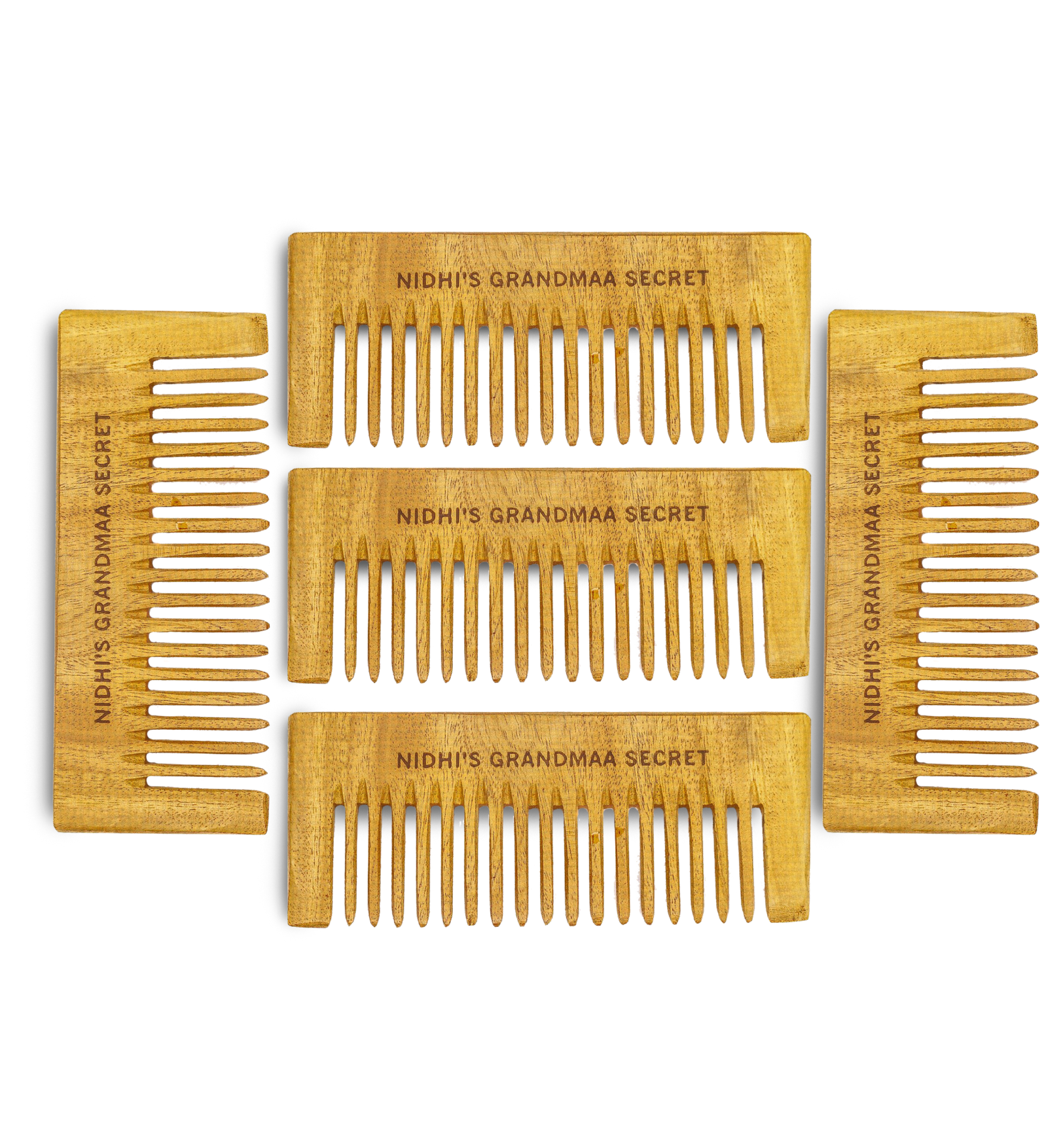 Kacchi Neem Comb - Wooden Comb for Men & Women - 1pc - grandmaasecret.com