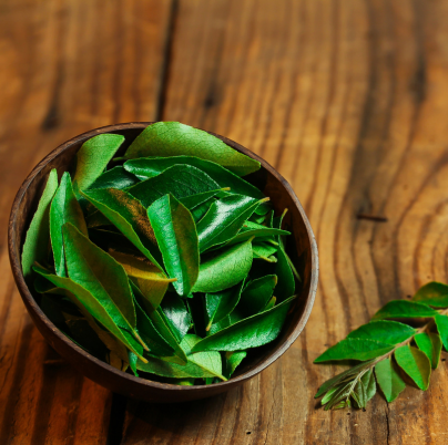 curry leaves for silky hair