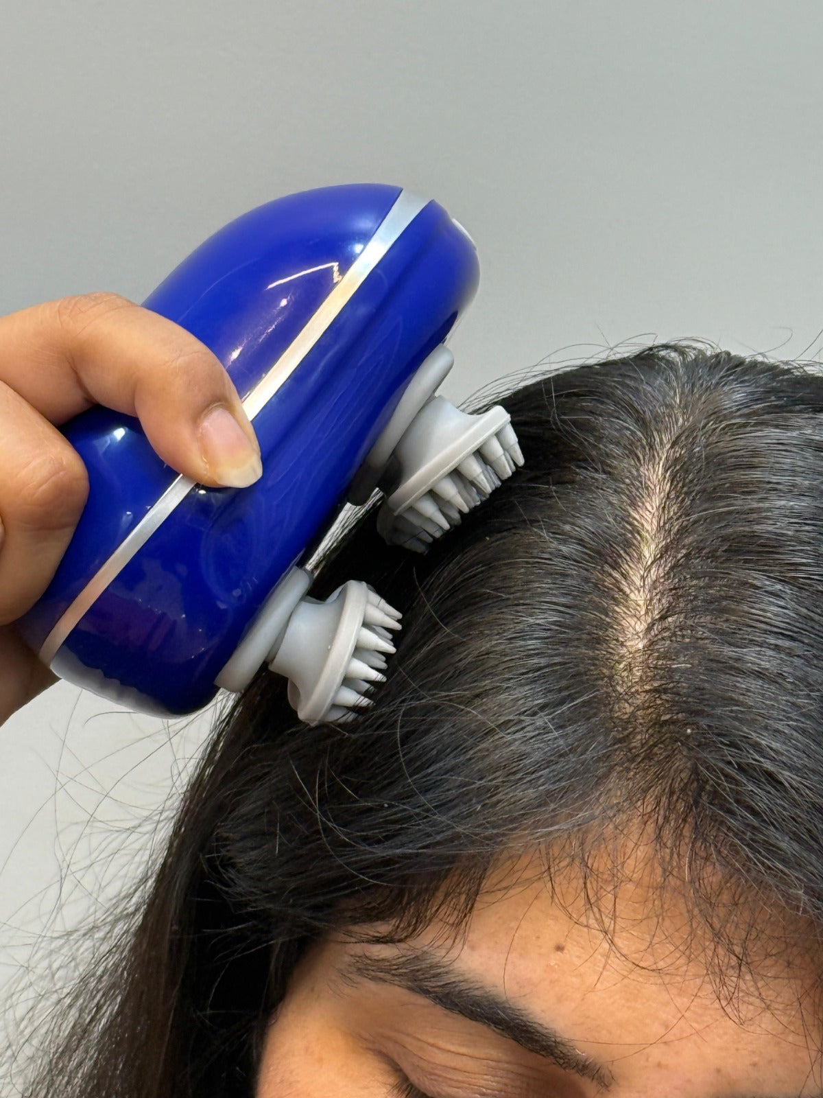 Scalp Massager | Rechargeable |Silicon Kneading Points | Scalp, Body & Head Massager for Hair Growth (Colour May Vary) - grandmaasecret.com
